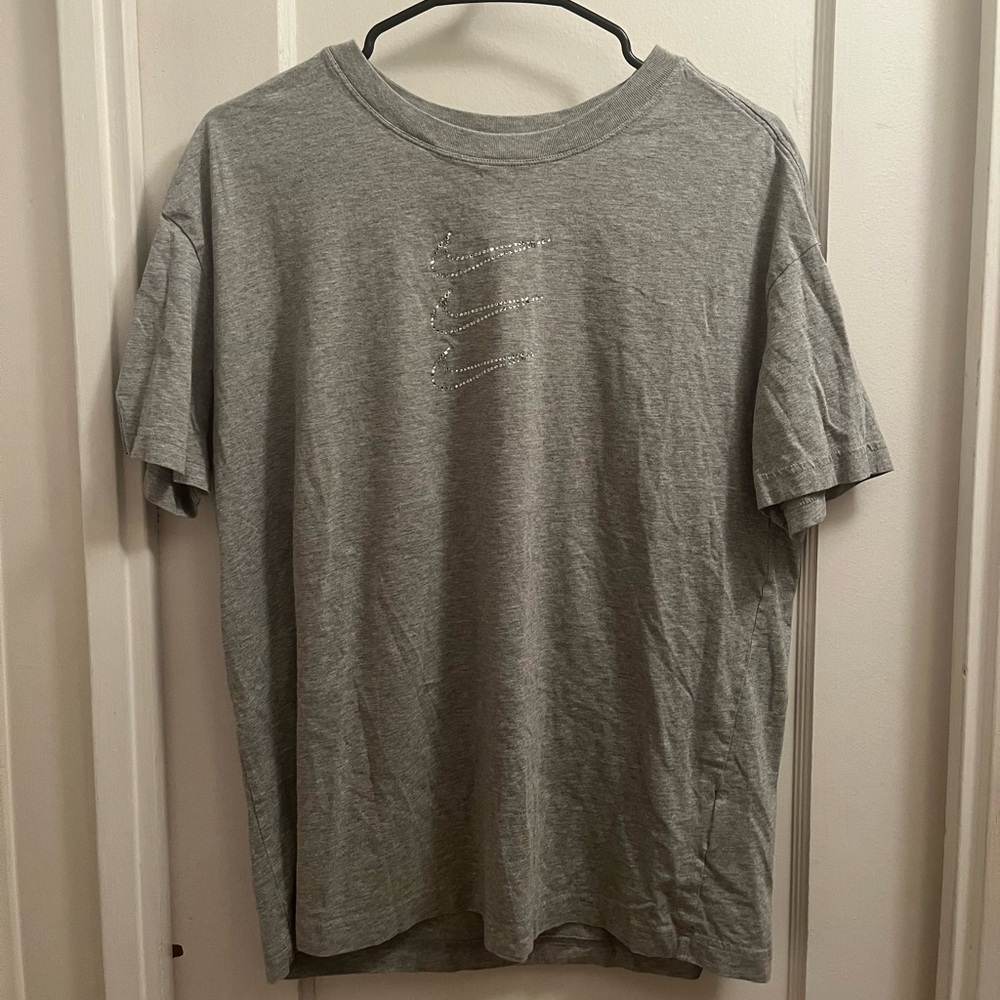 Nike Rhinestone Swoosh T-Shirt